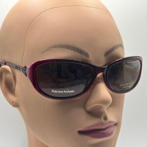 NOS Vintage Y2K Designer Sunglasses | Jessica McClintock | Plum Fade Plastic